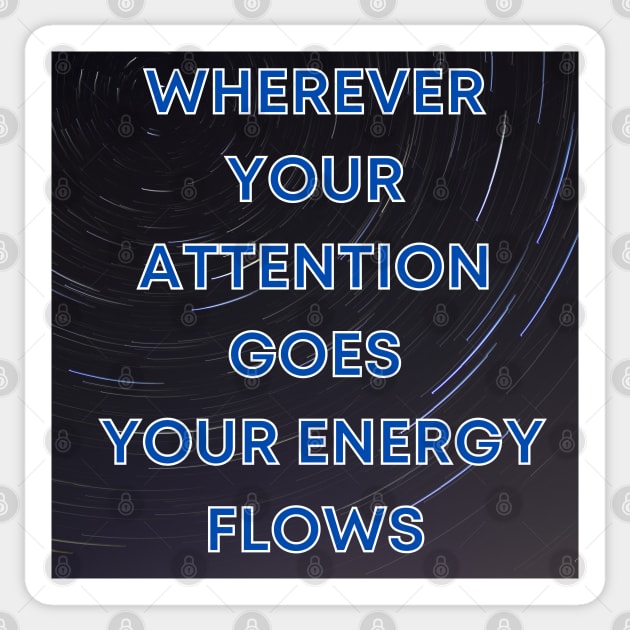 YOUR ENERGY FLOWS Sticker by WORDS MEAN POWER